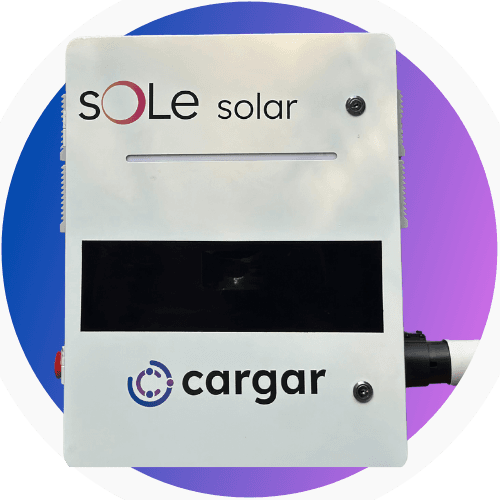 Sole Ac Level 2 AC EV charger with 7.4 kW output rating, featuring advanced power management and smart connectivity for commercial EV charging stations in India
