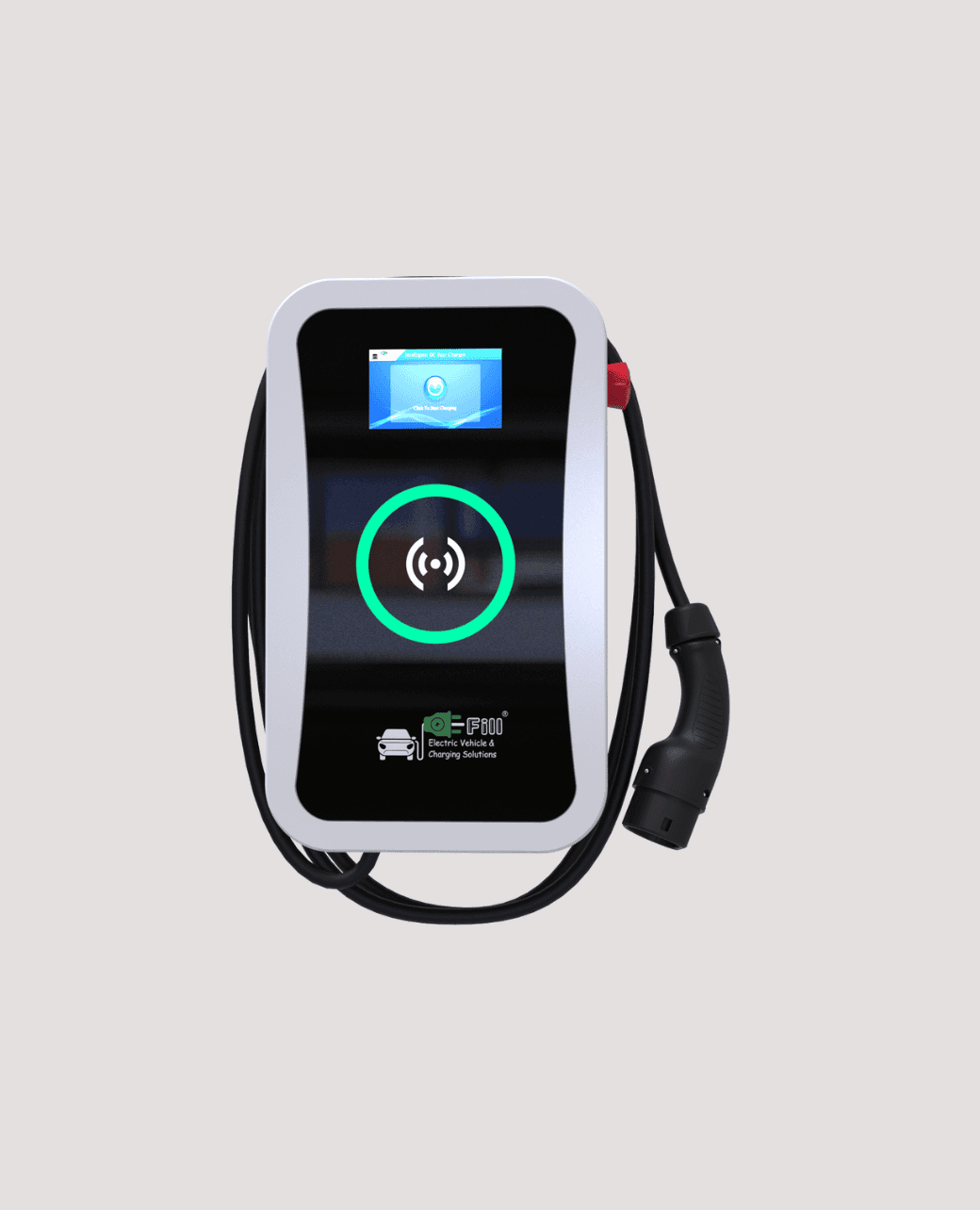 X2 Series EV Charger AC EV charger with 7 kW output rating, featuring advanced power management and smart connectivity for commercial EV charging stations in India