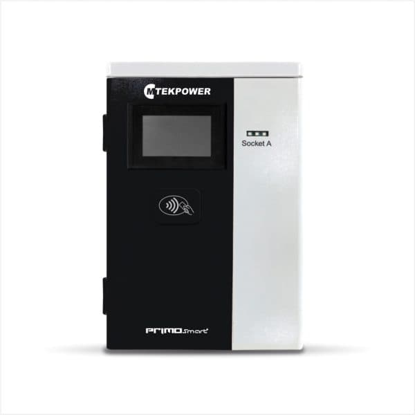 BHARAT AC001 AC EV charger with  kW output rating, featuring advanced power management and smart connectivity for commercial EV charging stations in India