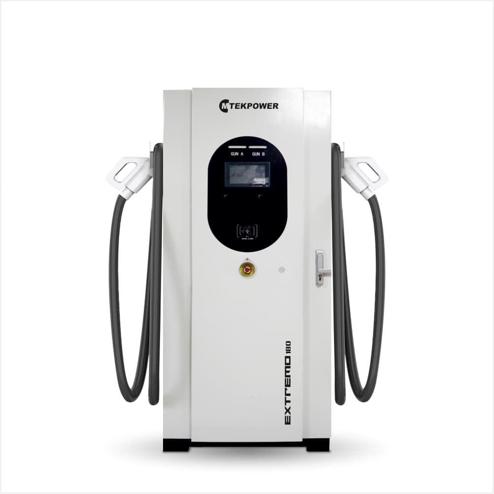 Dual Gun Quick DC Charger 60kw-240kw DC EV charger with kW output rating, featuring advanced power management and smart connectivity for commercial EV charging stations in India