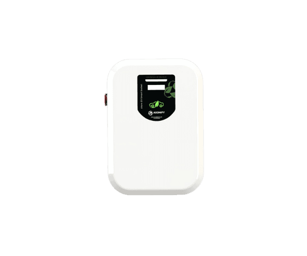 Atom AC Smart Socket 3.3 kW AC EV charger with 7.4 kW output rating, featuring advanced power management and smart connectivity for commercial EV charging stations in India