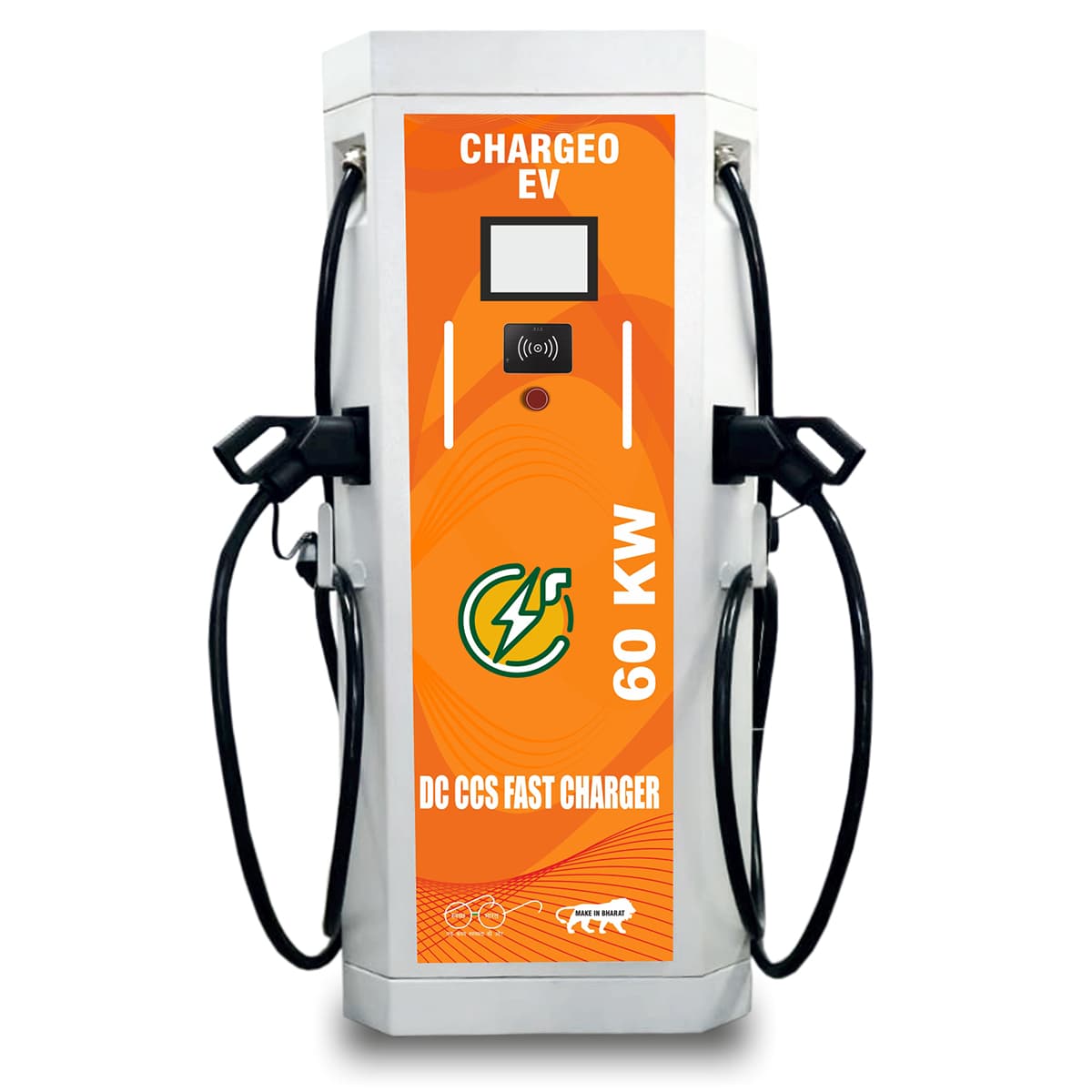 DC Fast Chargers 60 KW DC EV charger with kW output rating, featuring advanced power management and smart connectivity for commercial EV charging stations in India